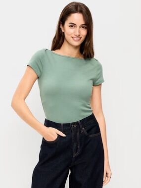Old Navy Snug Boatneck Tee M Tall